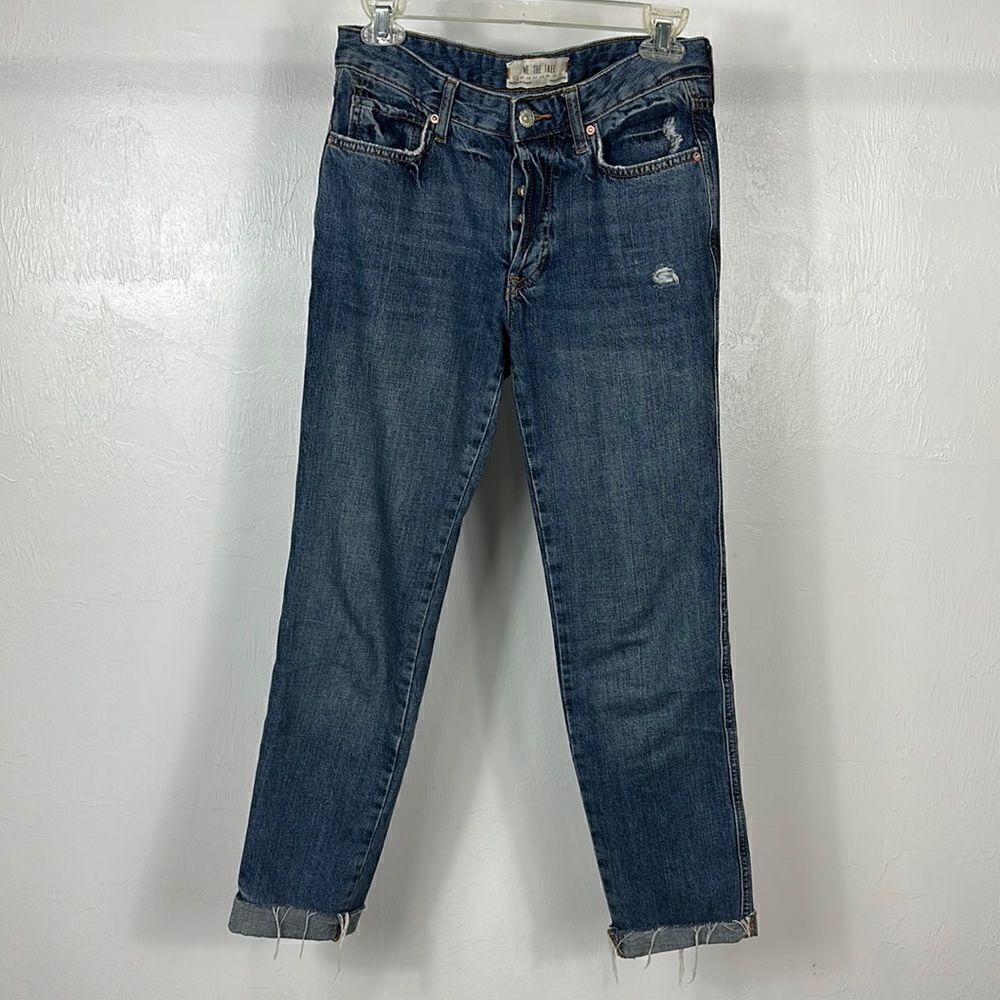 We‎ The Free Free People Mid Rise Straight Leg Rigid Jeans Size 24